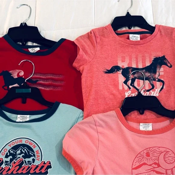 Carhartt Kids' T-Shirts in Red, Pink, and Blue - Picture 3 of 5